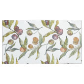 Mooie Waterverf Italiaans olijfmotief Kussensloop (Voorkant-Rechts)