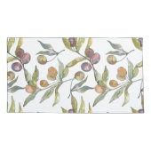 Mooie Waterverf Italiaans olijfmotief Kussensloop (Achterkant-Links)