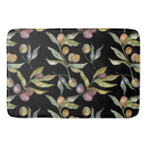 Mooie Waterverf italiaanse olijven patroontje zwar