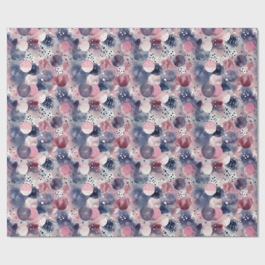 Mooie Waterverf Kerst Cadeaupapier (Vlak)