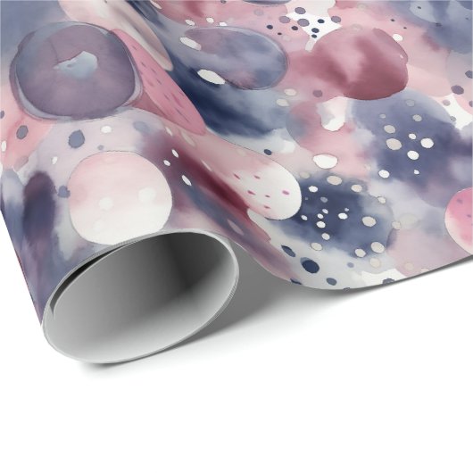 Mooie Waterverf Kerst Cadeaupapier (Rol Hoek)