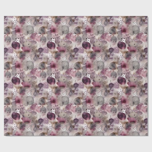 Mooie Waterverf Kerst Cadeaupapier (Vlak)