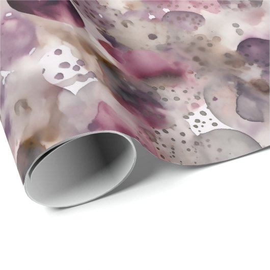 Mooie Waterverf Kerst Cadeaupapier (Rol Hoek)