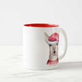 Mooie waterverf Kerst hert mok (Voorkant rechts)