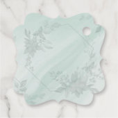 Mooie Waterverf Kerstbloem Favor Tag Bedankjes Labels (Achterkant)