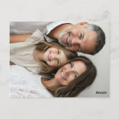 Mooie Waterverf Kerstkrans Joy Briefkaart (Achterkant)