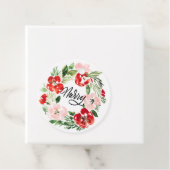 Mooie Waterverf kerstmis Bedankjes Labels (In situ)