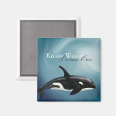 Mooie Waterverf Killer Whale, Orcinus Orca Magneet (Voorkant / Achterkant)