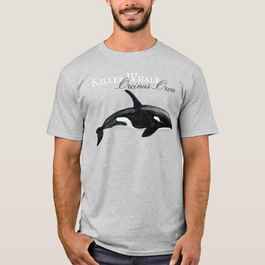 Mooie Waterverf Killer Whale, Orcinus Orca T-shirt (Voorkant)