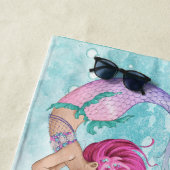 Mooie Waterverf kleine zeemeerminnen Strandlaken (In situ)