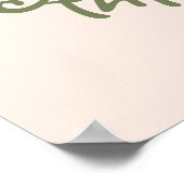 Mooie Waterverf Koe Kinderkamer Poster (Hoek)