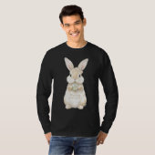 Mooie Waterverf Konijn Kerst T-Shirt (Voorkant volledig)