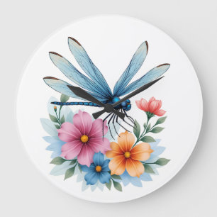 Mooie Waterverf Kunst Libelle Insectenliefhebber E Grote Klok