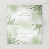 Mooie Waterverf laat gouden accenten achter Plaatskaartje (Buitenkant ongevouwen)