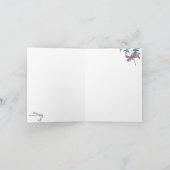 Mooie Waterverf Libel en Tuin Groengewassen Bedankkaart (Binnen)