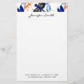 Mooie Waterverf Libelle Patroon Rand Briefpapier (Voorkant)