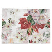 Mooie waterverf lily en orchidee Lace schattig Groot Cadeauzakje (Achterkant)