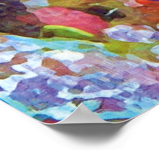 Mooie Waterverf Mandarijns design Poster (Hoek)