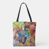 Mooie Waterverf Mandarijns design Tote Bag (Achterkant)