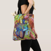 Mooie Waterverf Mandarijns design Tote Bag (Dichtbij)