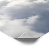 Mooie Waterverf met hart en wolken Poster (Hoek)