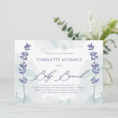 Mooie Waterverf met Script Baby Brunch Kaart (Staand voorkant)