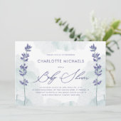 Mooie Waterverf met Script-Baby shower Kaart (Staand voorkant)