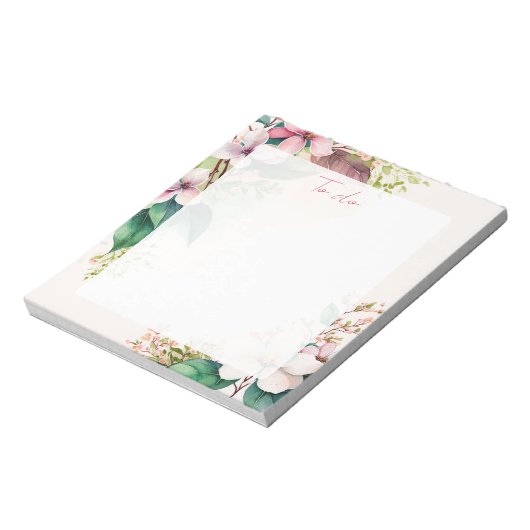 Mooie waterverf natuur notitieblok (Linkerzijde)