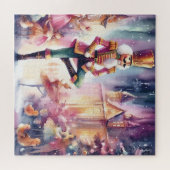 Mooie Waterverf Notenkraker Legpuzzel (Horizontaal)