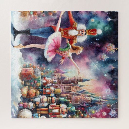 Mooie Waterverf Notenkraker Legpuzzel (Horizontaal)