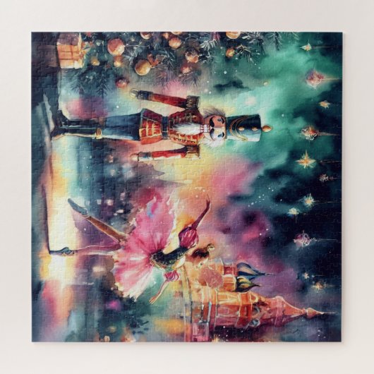 Mooie Waterverf Notenkraker Legpuzzel (Horizontaal)