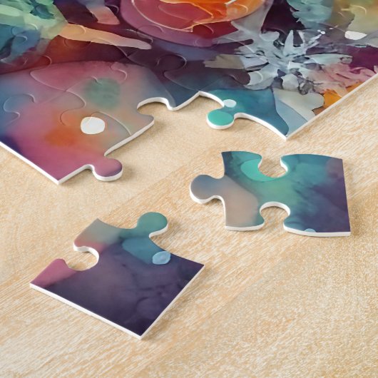 Mooie Waterverf Notenkraker Legpuzzel (Zijkant)