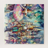 Mooie Waterverf Notenkraker Legpuzzel (Horizontaal)