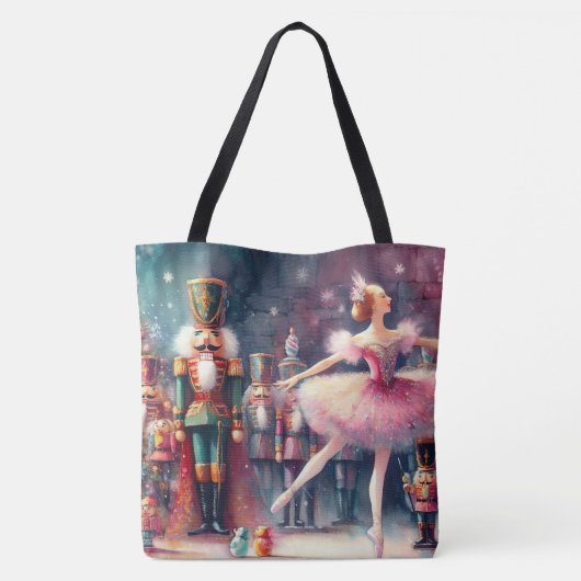 Mooie Waterverf Notenkraker Tote Bag (Achterkant)