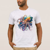 Mooie Waterverf octopus T-shirt (Voorkant)