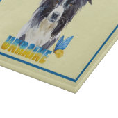 Mooie Waterverf Oekraïne Dog en Butterfly Snijplank (Hoek)