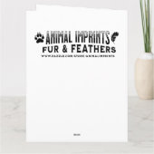 Mooie Waterverf olifant Kaart (Achterkant)