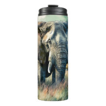 Mooie Waterverf olifant