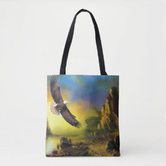 Mooie Waterverf opzwelende adelscène Tote Bag