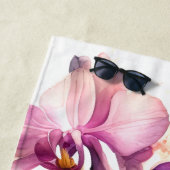 Mooie Waterverf Orchideeën Strandlaken (In situ)