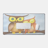 Mooie Waterverf Owl Lovers Bureaumat (Keyboard & Muis)