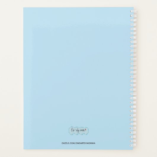 Mooie Waterverf Owl Lovers Planner (Achterkant)