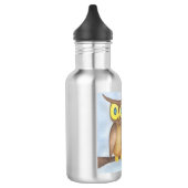 Mooie Waterverf Owl Lovers Waterfles (Links)