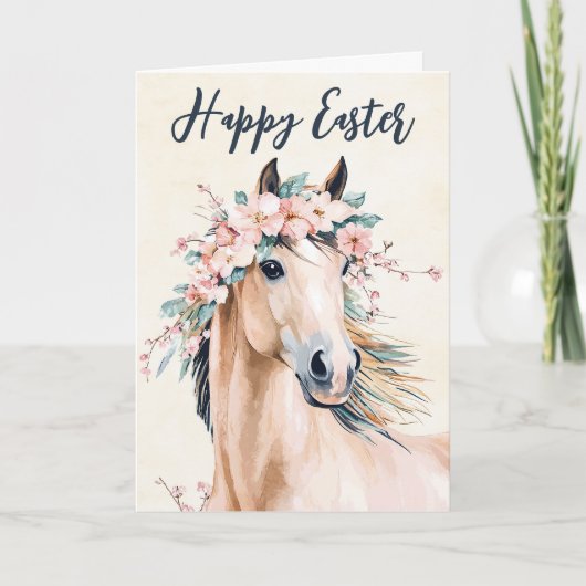 Mooie Waterverf paardenbloem Pasen Feestdagen Kaart (Voorkant)