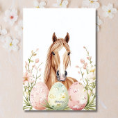 Mooie Waterverf Paardenpaaswensen Feestdagen Kaart