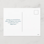 Mooie Waterverf Paardenpaaswensen Feestdagenkaart (Achterkant)