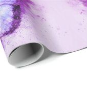 Mooie Waterverf Paarse vlinder Cadeaupapier (Rol Hoek)