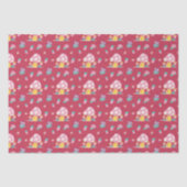 Mooie waterverf Paddenstoelenbloemen rood Tissuepapier (Voorkant)