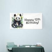 Mooie Waterverf Panda Beer Custom Spandoek (Beurs)