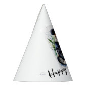 Mooie Waterverf Panda Beer Happy Birthday Feesthoedjes (Links)